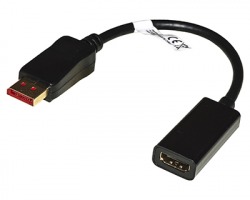 Adattatore displayport 1.4 maschio - hdmi® 2.0 femmina contatti dorati 4kx2k60hz hdr rgb4:4:4