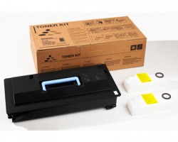 Integral TK725 Toner nero compatibile con chip + 2 vaschette di recupero toner