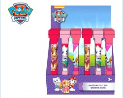 Paw Patrol Penna 3 in 1 con timbro e bolle di sapone - 1pz