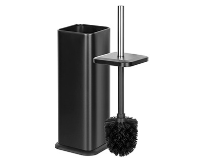 Set scopino WC acciao nero opaco - OFBA srl