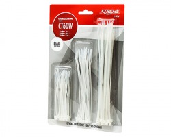 Set 60 fascette stringicavo 2.5-3.5mm, bianche