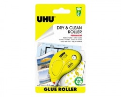 Uhu D1672 Colla roller permanente usa e getta, inodore 6.5mm x 8.5m - 1pz