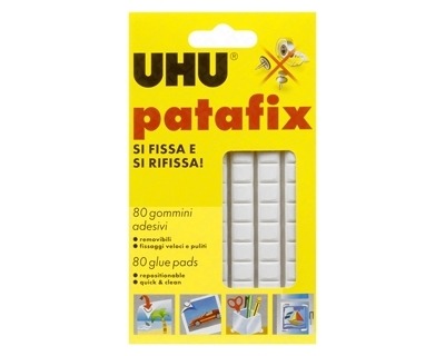 Uhu D1620 Patafix bianco 80 gommine adesive rimovibili