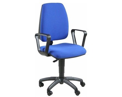 Sedia Girevole Da Lavoro In Faggio Topstar – Altezza Regolabile 42-55 Cm, Schienale A Contatto, Ruote Frenate Per Pavimenti Duri