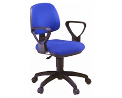 Unisit ATLAS A41B/BLU Sedia home office girevole con ruote, blu - 1pz