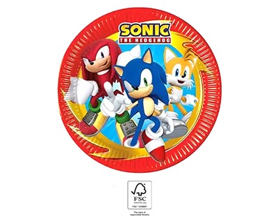 Sonic Piatti in carta da 23cm - conf. 8pz - OFBA srl