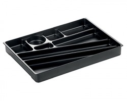 Durable 1712004058 Vaschetta portacancelleria, 8 scomparti colore nero - 1pz