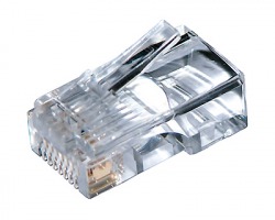 Connettore Plug RJ45 8 poli UTP Cat.5a non schermato, per cavo di rete flessibile