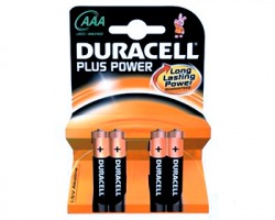 Duracell 81275258 batterie alcaline plus power AAA mini stilo 1,5v blister da 4pz