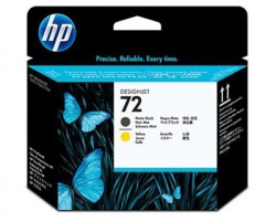 HP C9384A Testina di stampa nero opaco giallo originale (72)