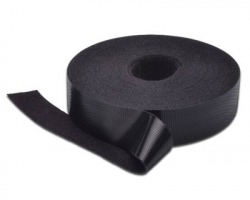 Matassa nastro velcro 20mm x 10 mt colore nero