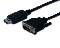 Cavo DisplayPort maschio - DVI-D(24+1) maschio, mt. 2