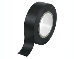 Nastro isolante adesivo professionale in pvc 19mm x 20mt, colore nero