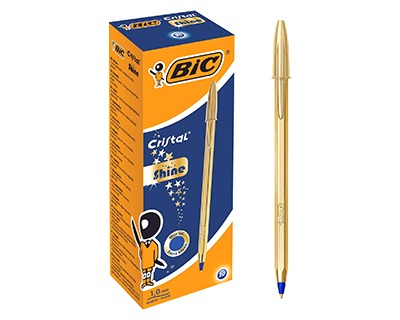 PENNA BIC CRISTAL SHINE ORO