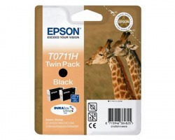 Epson T0711H Multipack inkjet 1x2 nero originale alta capacità (C13T07114H20)