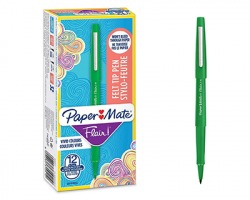 Papermate S0191033 Flair/Nylon-penna con punta in fibra, 1.1mm, verde