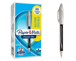 Papermate S0767600 Flexgrip elite-penna a sfera a scatto con punta larga 1.4mm,nero