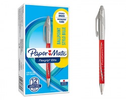 Papermate S0768280 Flexgrip elite-penna a sfera a scatto con punta larga 1.4mm, rosso