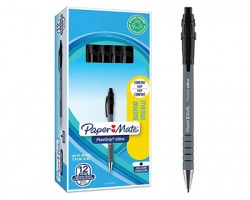 Papermate S0190393 Flexgrip ultra-penna a sfera a scatto con punta media 1mm, nero