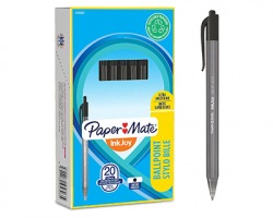 Papermate S0957030 Inkjoy 100rt nero, penna a sfera a scatto, 1mm