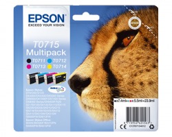 Epson T0715 Multipack inkjet nero + colori originale (C13T07154020)