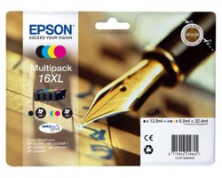 Epson 16XL Multipack inkjet nero + 3 colori originale alta capacità (C13T16364010)