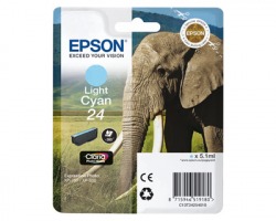 Epson 24 Cartuccia inkjet ciano chiaro originale (C13T24254010)