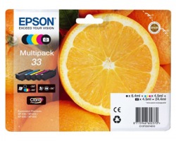 Epson 33 Multipack inkjet nero + 3 colori originale (C13T33374010)