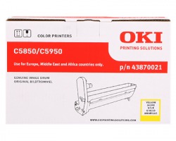 Oki 43870021 Drum giallo originale