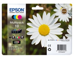 Epson 18 Multipack inkjet nero + 3 colori originale (C13T18064010)