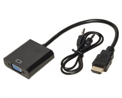 Adattatore HDMI maschio / VGA femmina con presa audio da 3.52mm