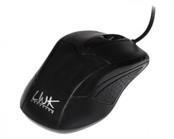 Link Mouse ottico USB nero, 3 tasti ergonomico, sensore ottico 800dpi