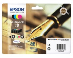 Epson 16 Multipack inkjet nero + 3 colori originale (C13T16264010)