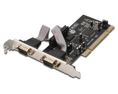 Scheda PCI Konig CMP-PCISER10 – 2 Porte Seriali Esterne Per PC – Argento