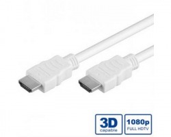 Cavo HDMI 3D 3mt doppia schermatura bianco