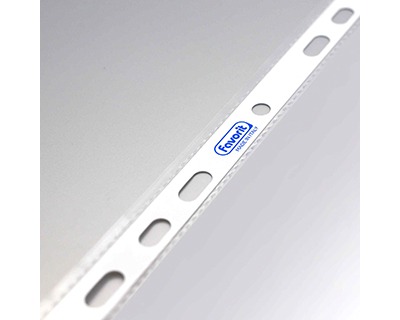 Buste Foratura Universale Favorit - 25 Pezzi Trasparenti 23x33 Cm Per Archiviazionee - Foto 5