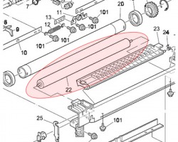 Ricoh AE020100 Lower sleeved roller compatibile