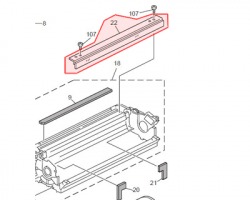 Ricoh AD041140 Lama pulizia drum originale (AD041083)