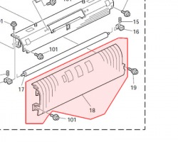 Ricoh D0094066 Duplex guide fuser cover originale