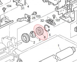 Ricoh AB012062 Upper roller gear 40T compatibile