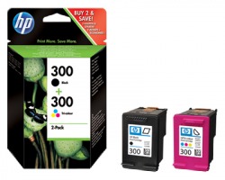 HP CN637EE Multipack inkjet nero + colore originale (300+300)