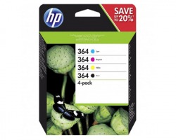 HP N9J73AE/ SD534EE 364 Pack inkjet nero + 3 colori originale (364)