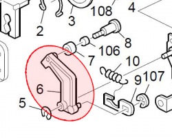 Ricoh D0094271 Front lever: pressure lever originale