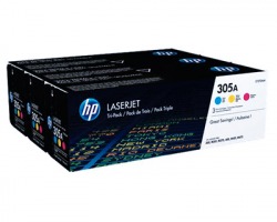 HP CF370AM Kit 1x3 Toner ciano magenta giallo originale (305A)