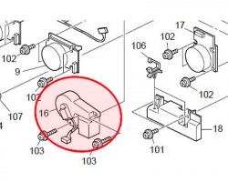 Ricoh D0891199 DC Motor 24 Volt originale (B2231199)