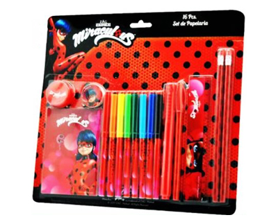 Miraculous Kit 1x16 Accessori scuola - OFBA srl