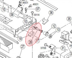 Konica Minolta 4021016602 Shaft originale