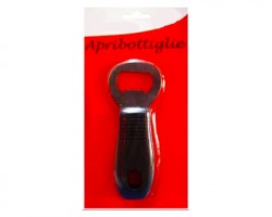 Apribottiglie nero 12cm, in blister