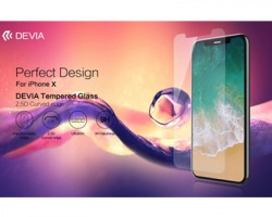 Devia® Pellicola in vetro temperato, 9H 0.26 mm per iPhone X, ultrasottile e perfetta protezione