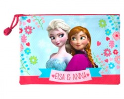 Disney Frozen bustina portatutto con zip, misure 21x30 cm